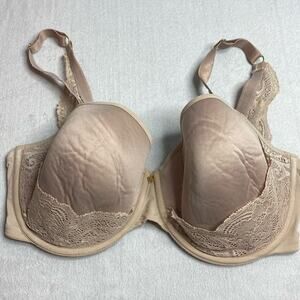 ThirdLove 24/7 Lace Detail T-shirt Bra in nude size 32G